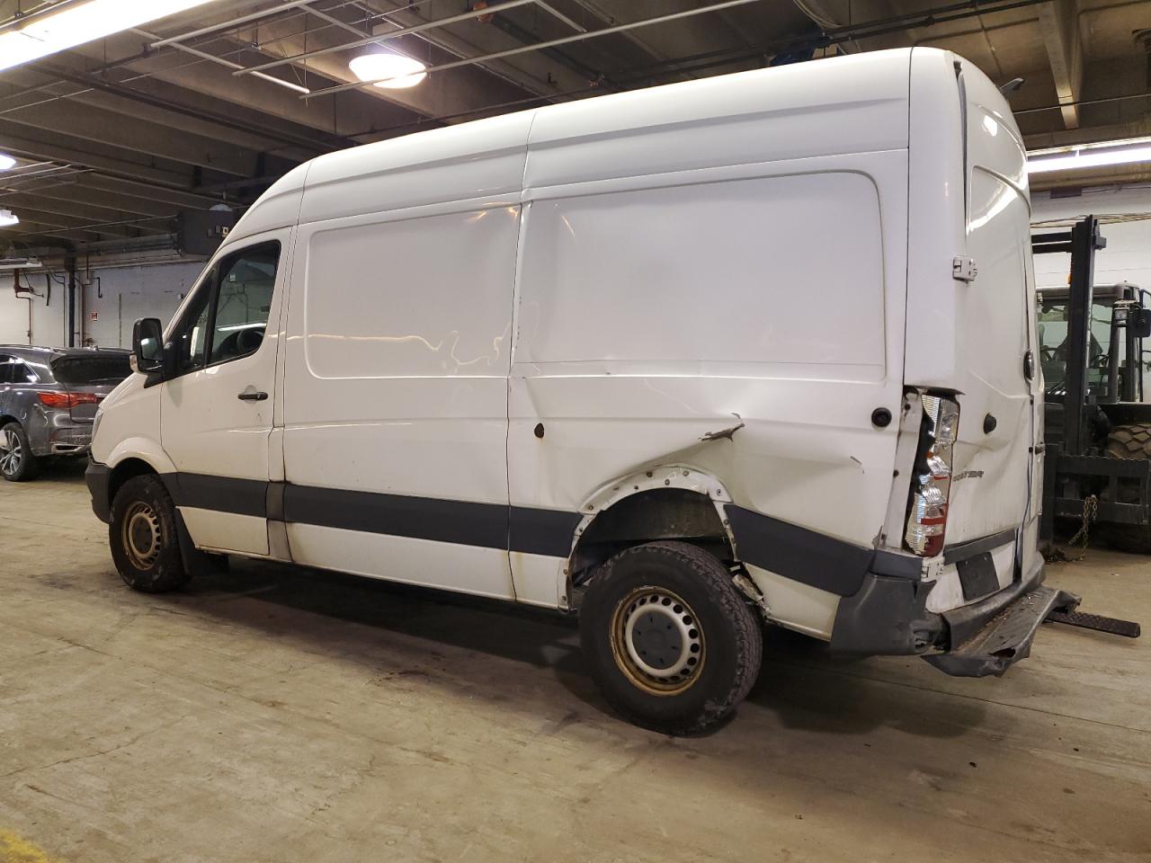 2017 Mercedes-Benz Sprinter VIN WD3PE7CD7HP514707 Copart auction photo, rear end / side damage thumbnail 2