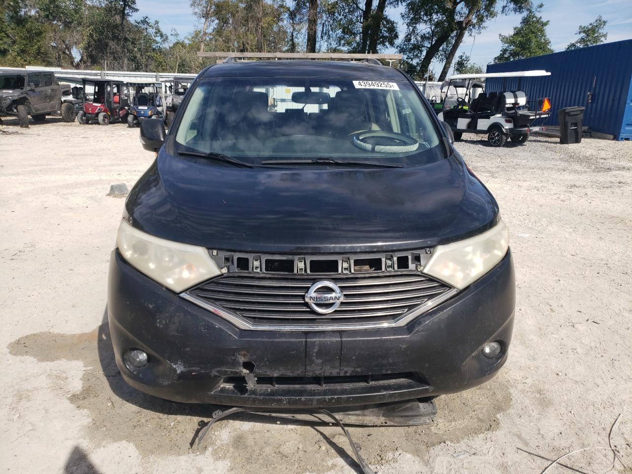 2011 Nissan Quest VIN JN8AE2KP7B9002133 Copart auction photo, rear end / front end damage thumbnail 5