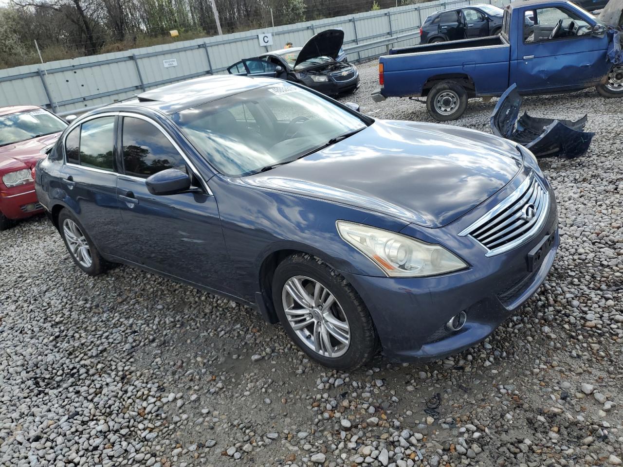 2011 Infiniti G VIN JN1CV6AR7BM355731 Copart auction photo, rear end damage thumbnail 4