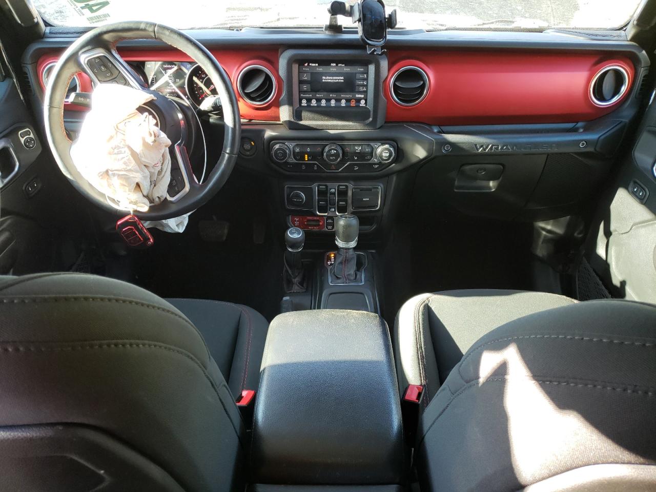 2021 Jeep Wrangler VIN 1C4HJXFGXMW580776 Copart auction photo, front end / side damage thumbnail 8