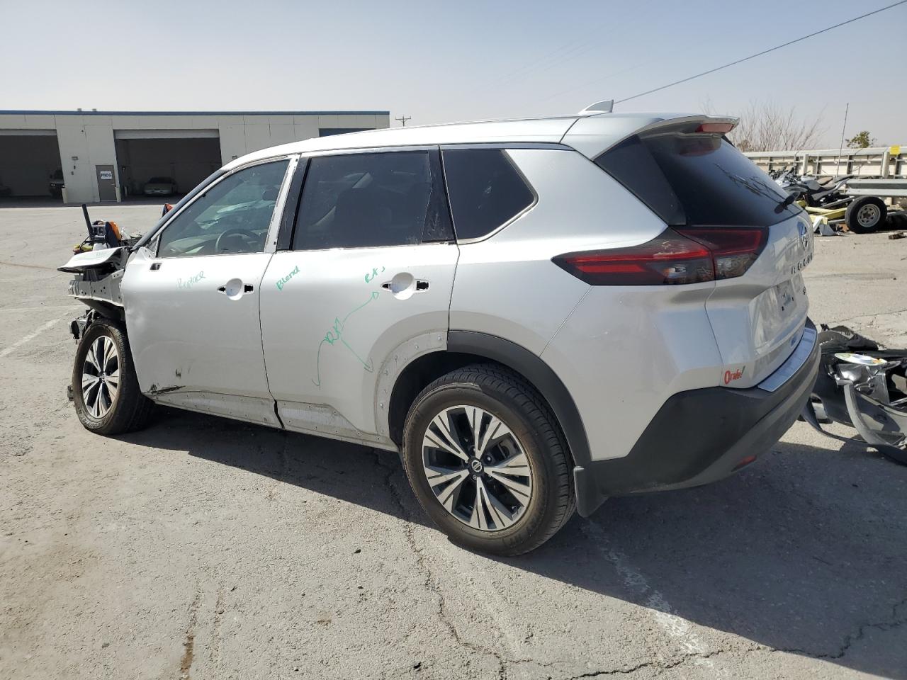 2021 Nissan Rogue VIN 5N1AT3BA6MC821848 Copart auction photo, front end / side damage thumbnail 2