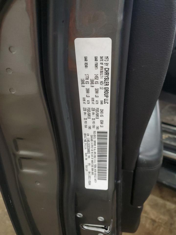 2013 Dodge Durango VIN 1C4RDJDG3DC608852 Copart auction photo, rear end damage thumbnail 15