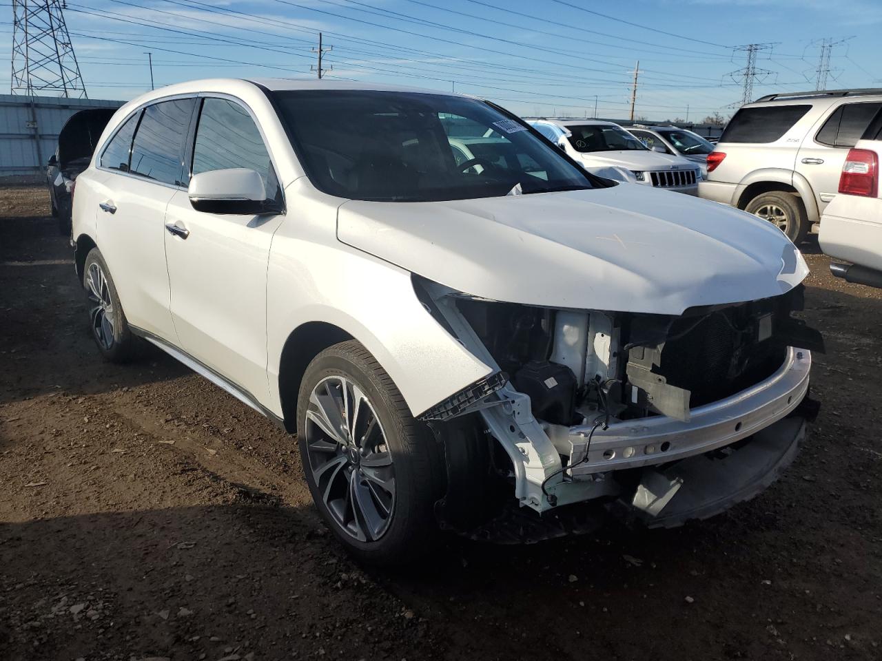 2020 Acura MDX VIN 5J8YD4H56LL044295 Copart auction photo, front end damage thumbnail 4