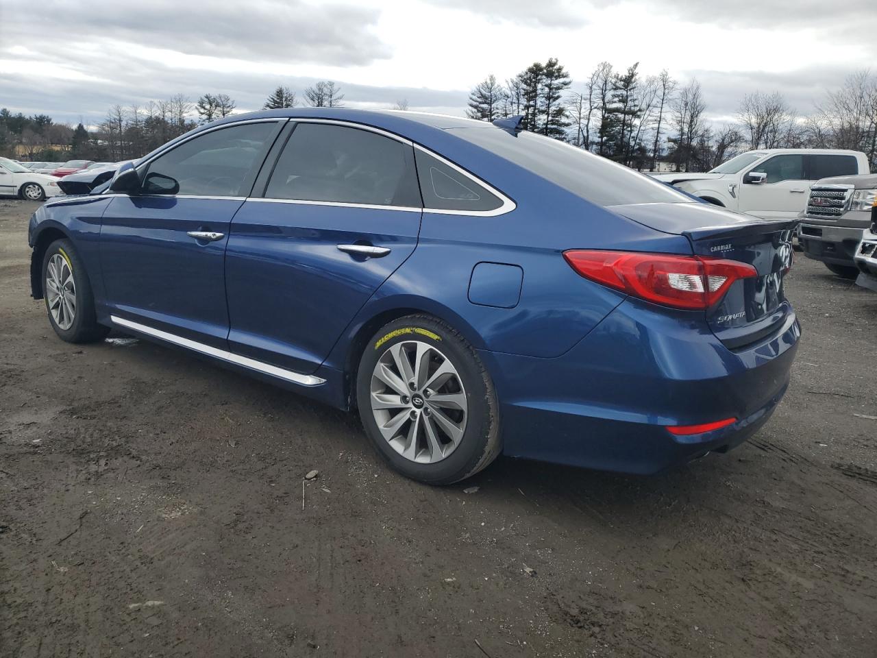 2016 Hyundai Sonata VIN 5NPE34AF8GH331381 Copart auction photo, front end / minor dent/scratches damage thumbnail 2