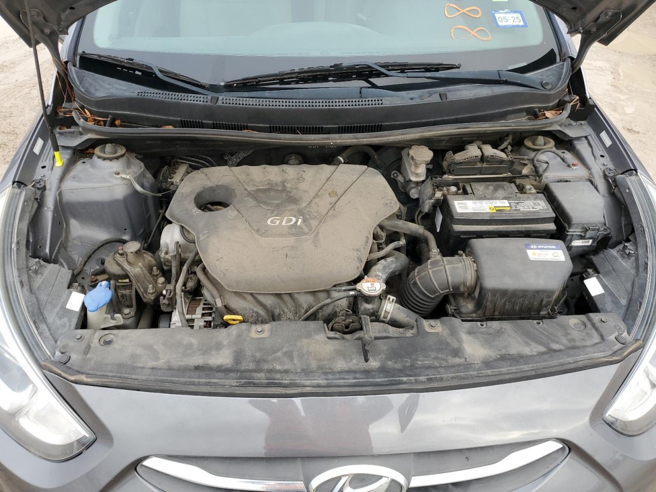 2017 Hyundai Accent VIN KMHCT4AEXHU283271 Copart auction photo, rear end damage thumbnail 12