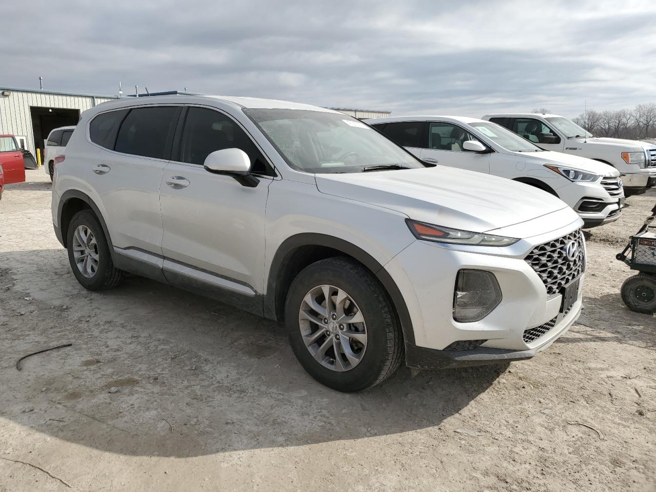 2019 Hyundai Santa Fe VIN 5NMS2CAD5KH116707 Copart auction photo, rear end damage thumbnail 4