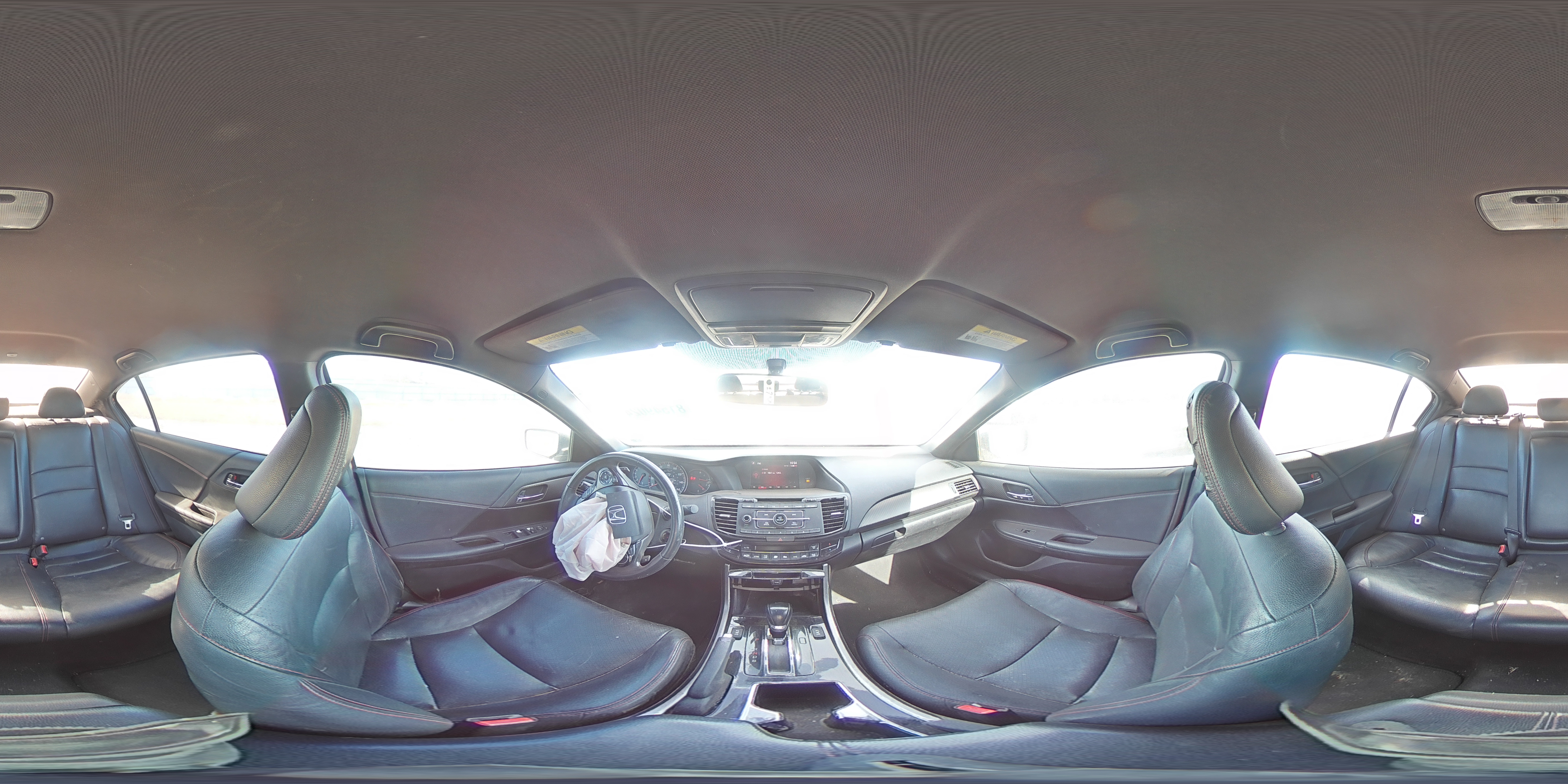 2017 Honda Accord VIN 1HGCR2F18HA015447 Copart auction photo, front end / rear end damage thumbnail 16