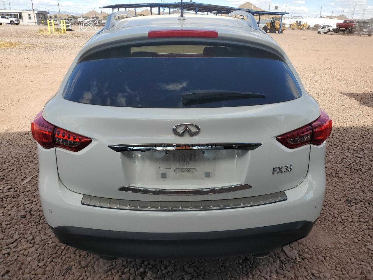 2012 Infiniti FX VIN JN8AS1MW4CM154229 Copart auction photo, side damage thumbnail 6