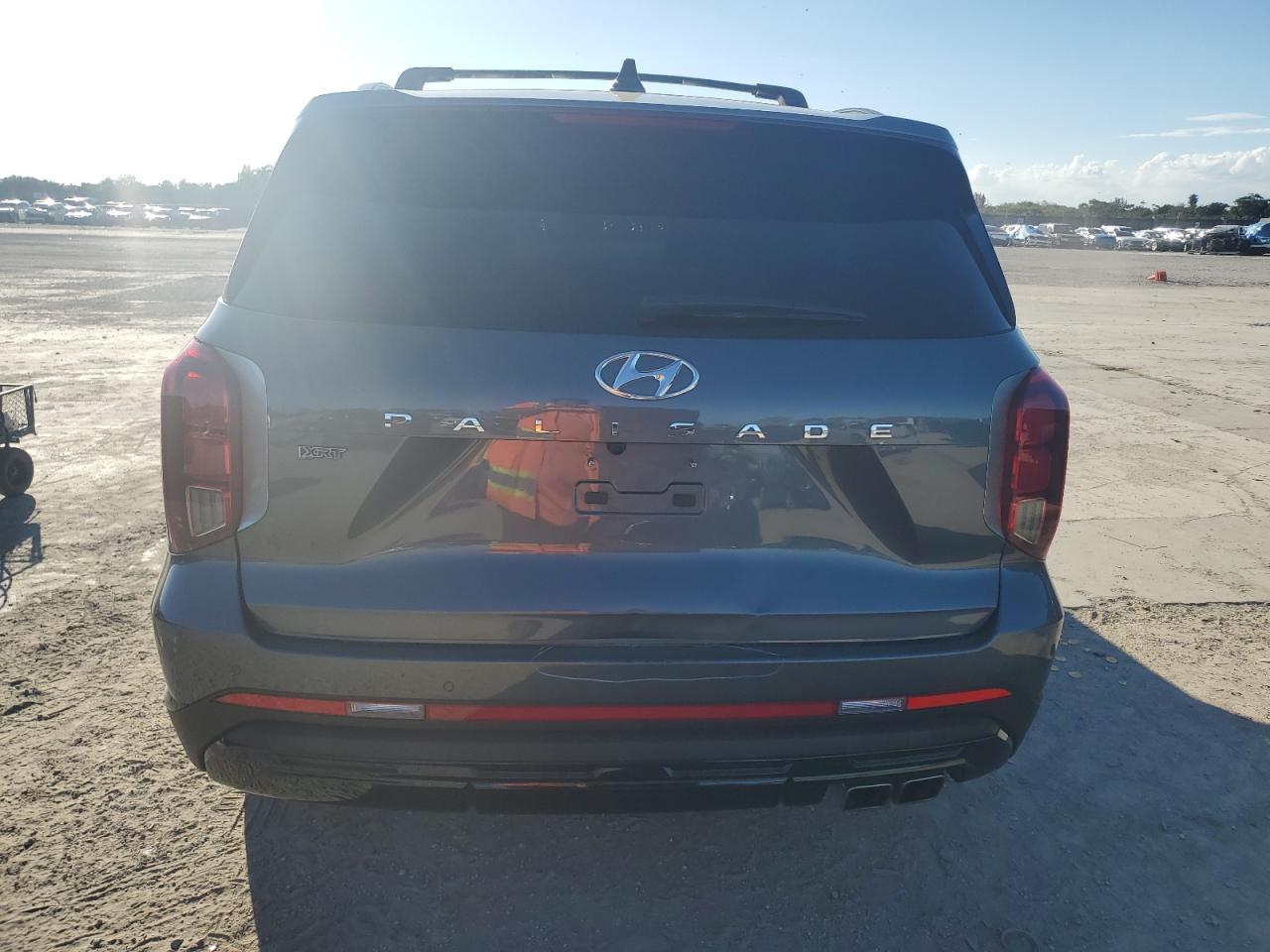 2024 Hyundai Palisade VIN KM8R34GE6RU793250 Copart auction photo, front end / side damage thumbnail 6