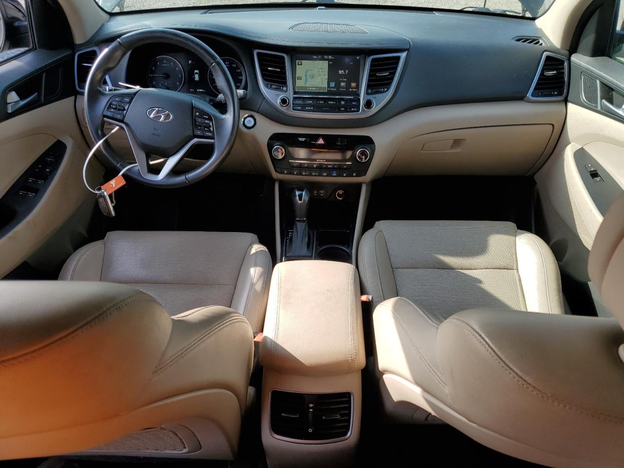 2016 Hyundai Tucson VIN KM8J3CA22GU057764 Copart auction photo, front end damage thumbnail 8