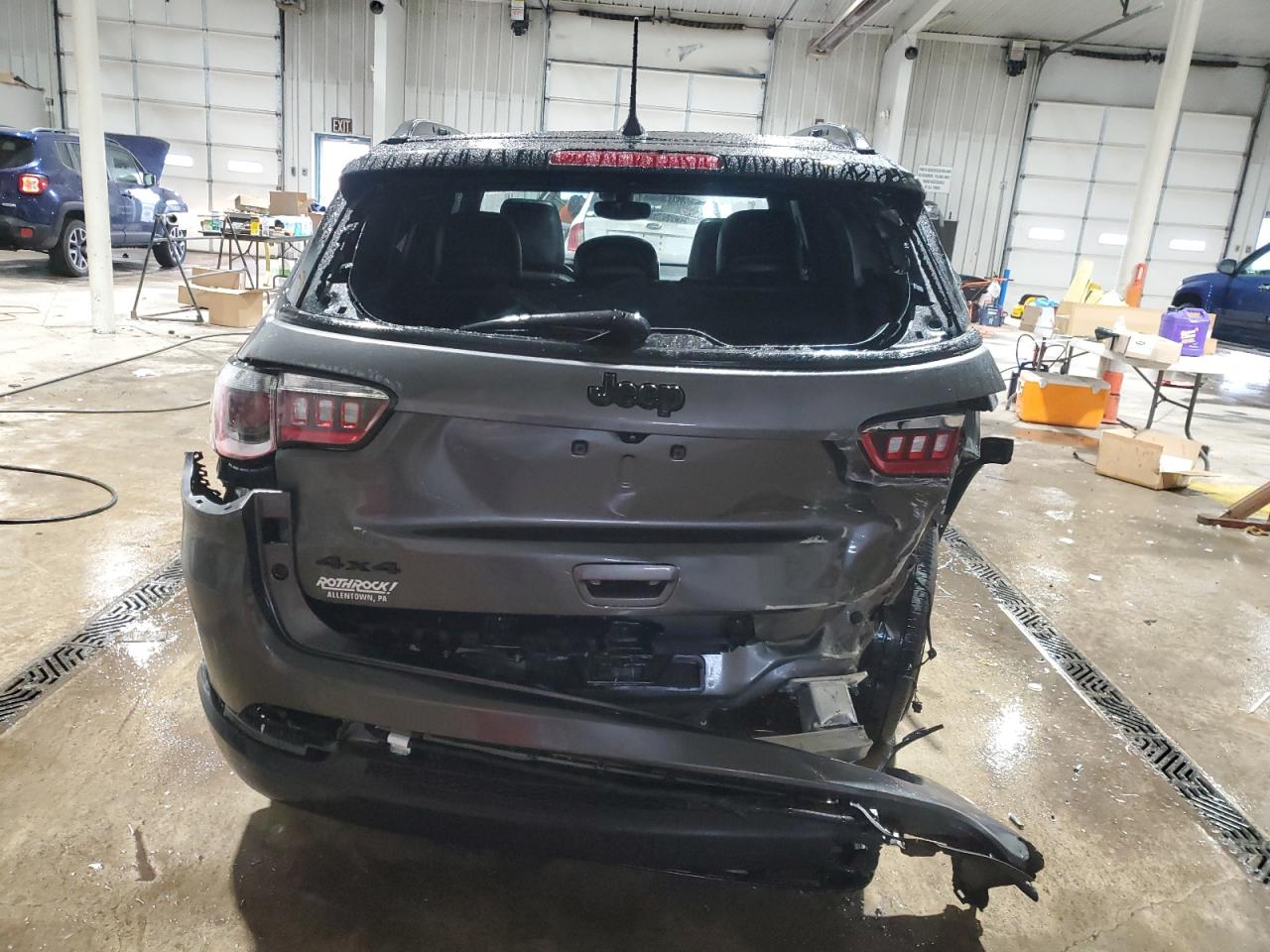 2022 Jeep Compass VIN 3C4NJDBB3NT191593 Copart auction photo, hail / all over damage thumbnail 6