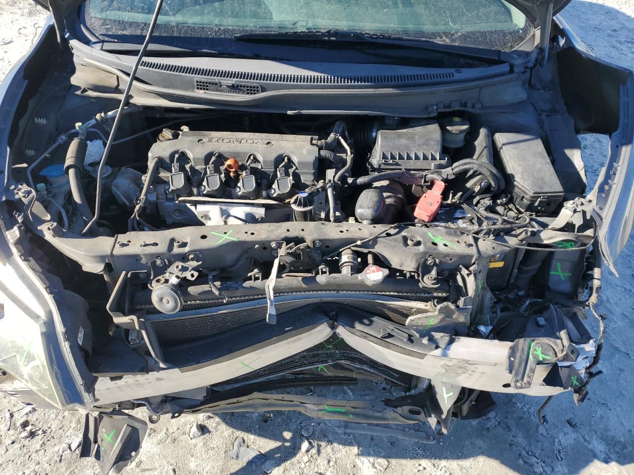 2014 Honda Civic VIN 2HGFG3B52EH505719 Copart auction photo, front end damage thumbnail 11