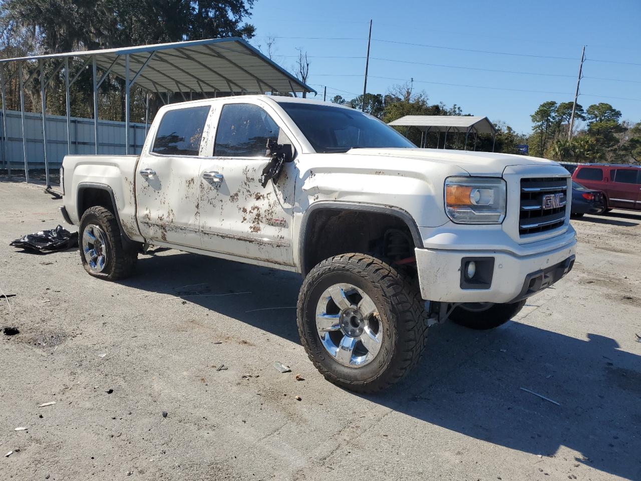 2014 GMC Sierra VIN 3GTU2VEC7EG209363 Copart auction photo, rollover damage thumbnail 4