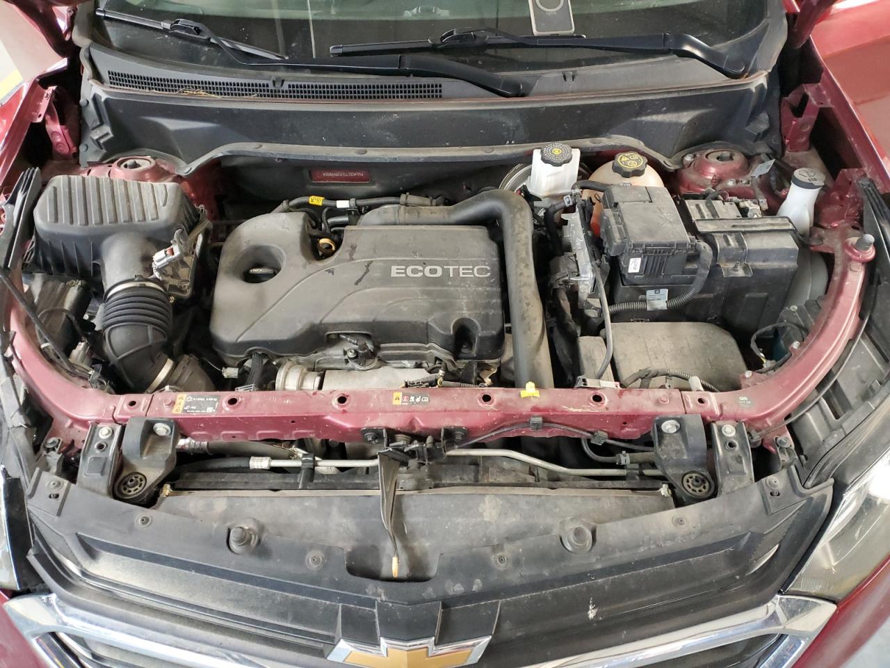 2020 Chevrolet Equinox VIN 3GNAXUEV1LL103499 Copart auction photo, front end / side damage thumbnail 12