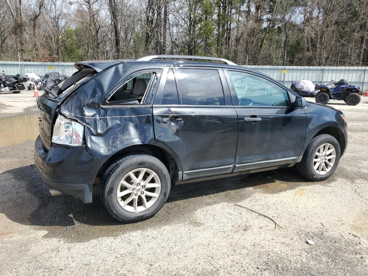 2014 Ford Edge VIN 2FMDK3GC1EBB35227 Copart auction photo, rear end / side damage thumbnail 3