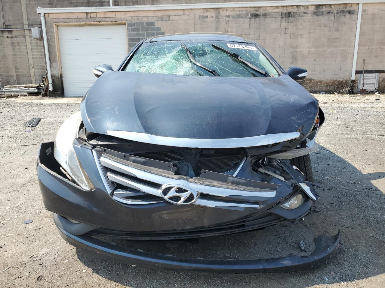 2014 Hyundai Sonata VIN 5NPEC4AC1EH831837 Copart auction photo, front end / side damage thumbnail 5