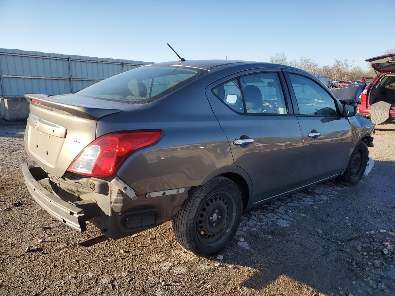 2017 Nissan Versa VIN 3N1CN7AP9HK457187 Copart auction photo, front end / rear end damage thumbnail 3