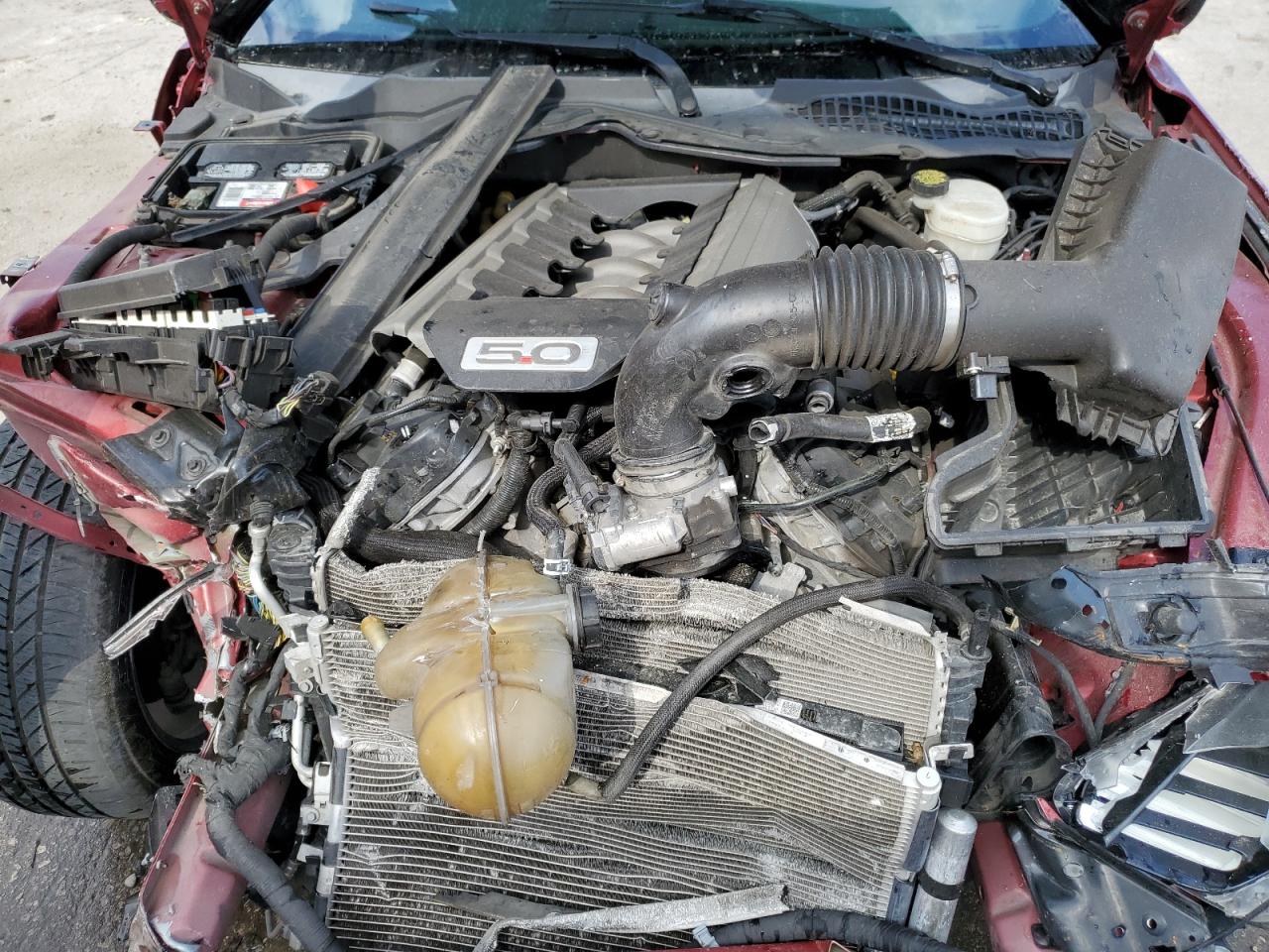 2015 Ford Mustang VIN 1FA6P8CF8F5368660 Copart auction photo, front end / side damage thumbnail 11