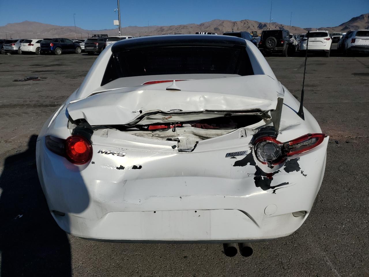 2017 Mazda MX-5 VIN JM1NDAM79H0107034 Copart auction photo, all over damage thumbnail 6
