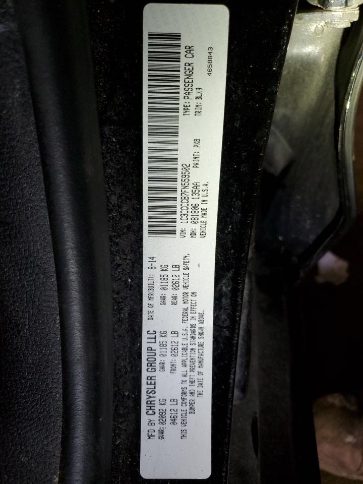 2015 Chrysler 200 VIN 1C3CCCCB7FN559502 Copart auction photo, side / rear end damage thumbnail 12
