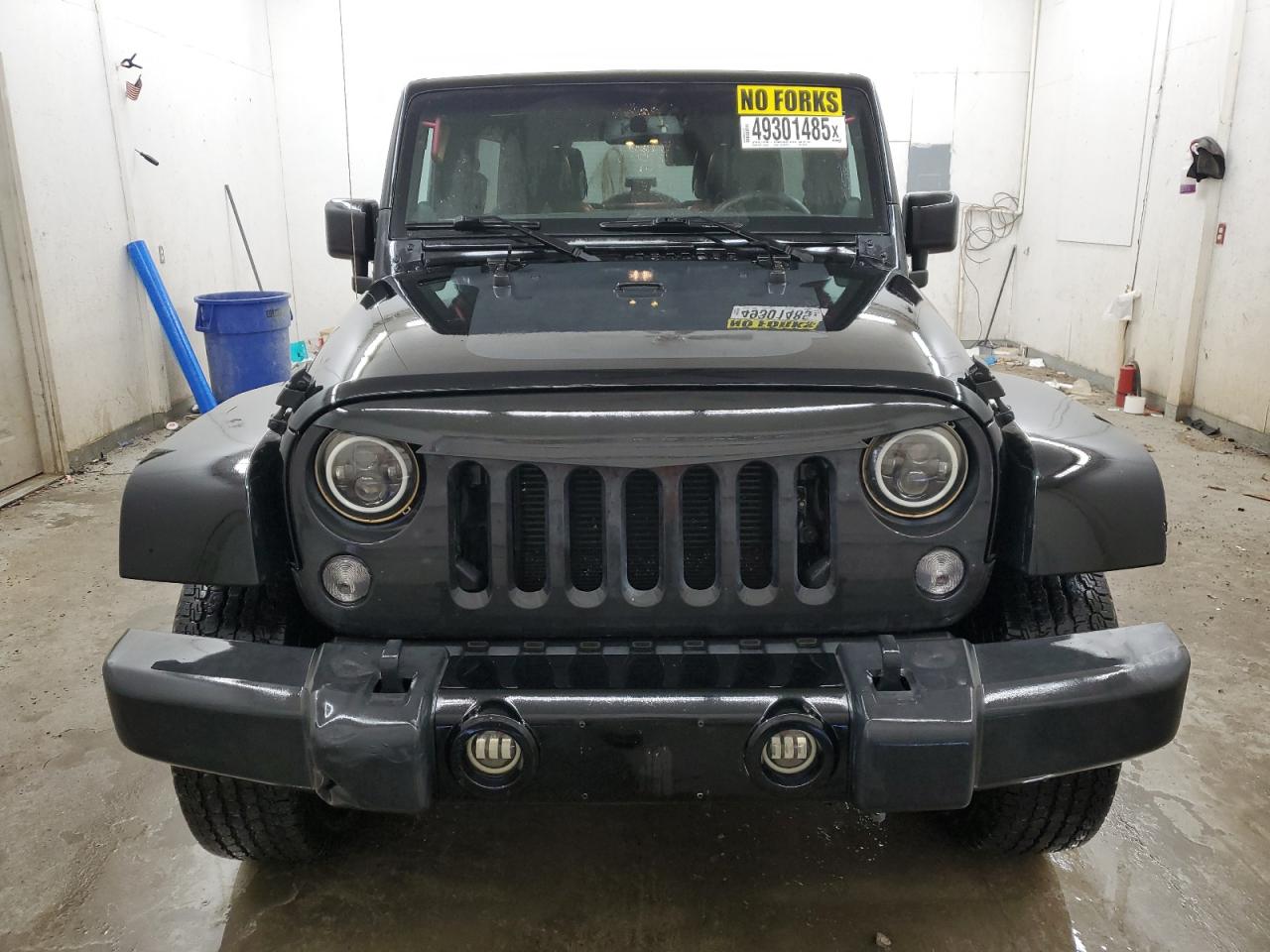 2014 Jeep Wrangler VIN 1C4HJWEG3EL322548 Copart auction photo, side damage thumbnail 5