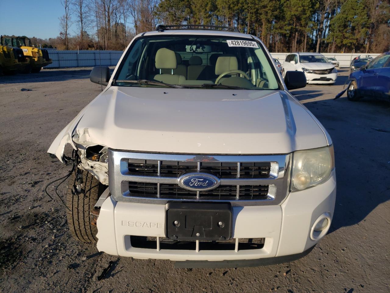 2010 Ford Escape VIN 1FMCU9D70AKB54660 Copart auction photo, front end / frame damage damage thumbnail 5