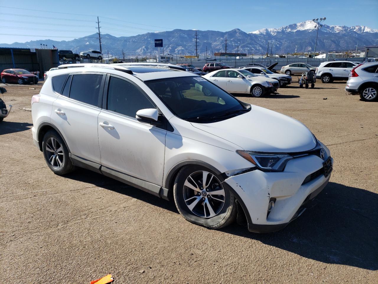 2016 Toyota RAV 4 VIN JTMWFREV3GJ065575 Copart auction photo, front end / undercarriage damage thumbnail 4