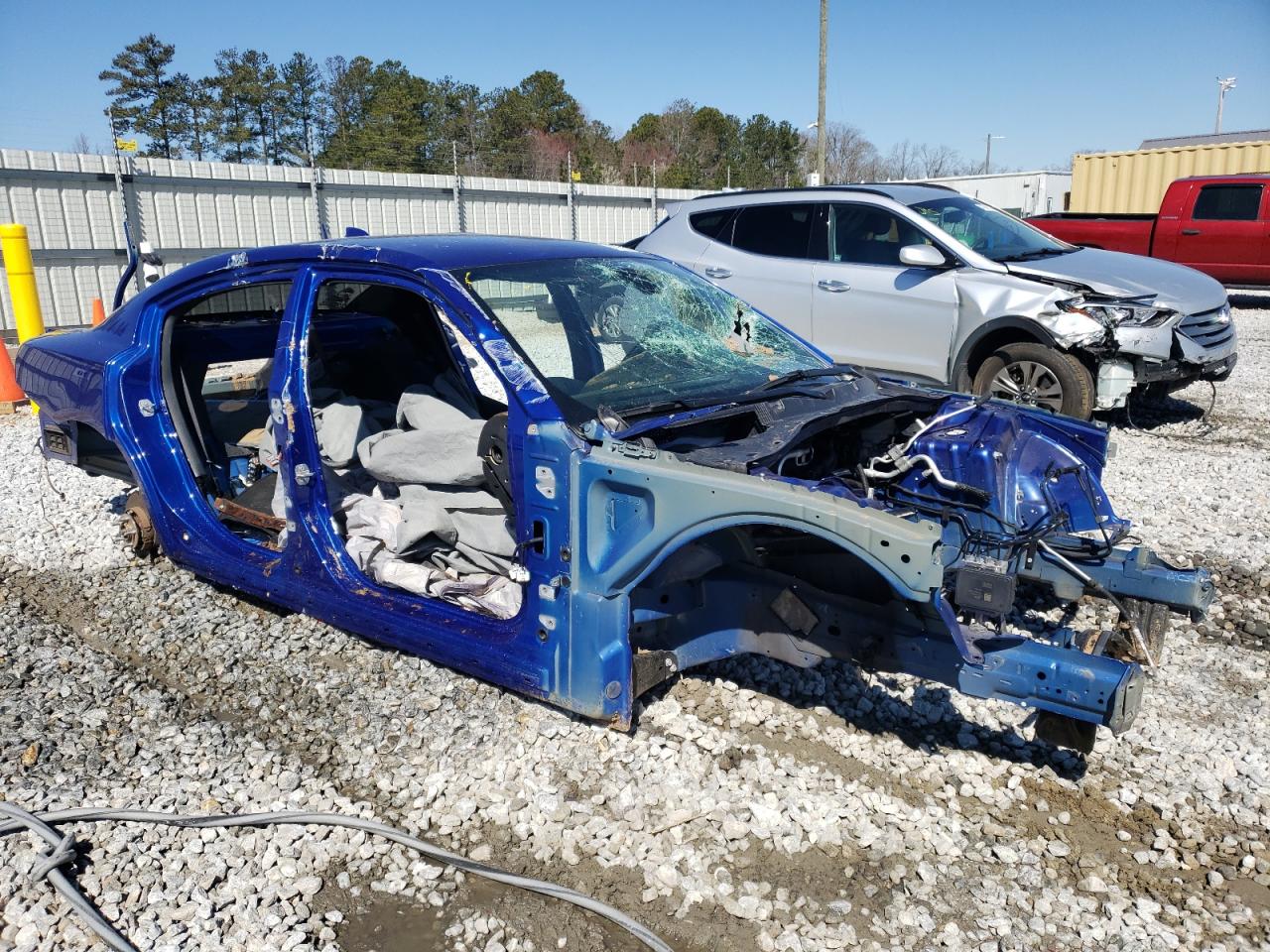 2021 Dodge Charger VIN 2C3CDXGJ4MH591318 Copart auction photo, stripped damage thumbnail 4