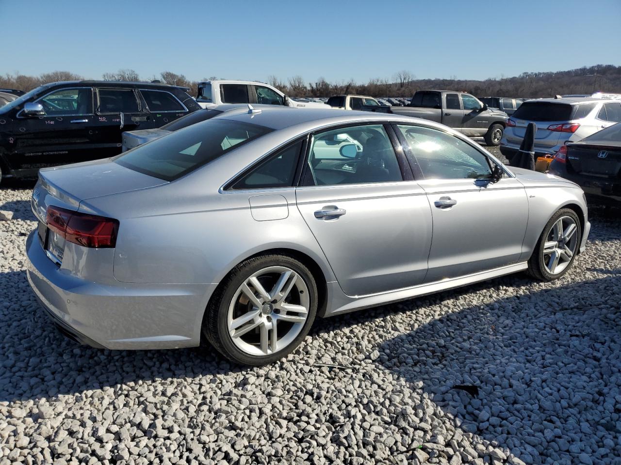 2016 Audi A6 VIN WAUGFAFC2GN104892 Copart auction photo, front end / top/roof damage thumbnail 3
