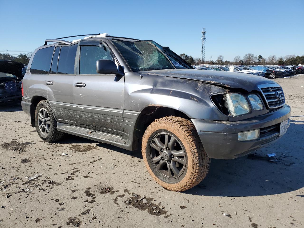 2004 Lexus LX VIN JTJHT00W543543876 Copart auction photo, all over damage thumbnail 4