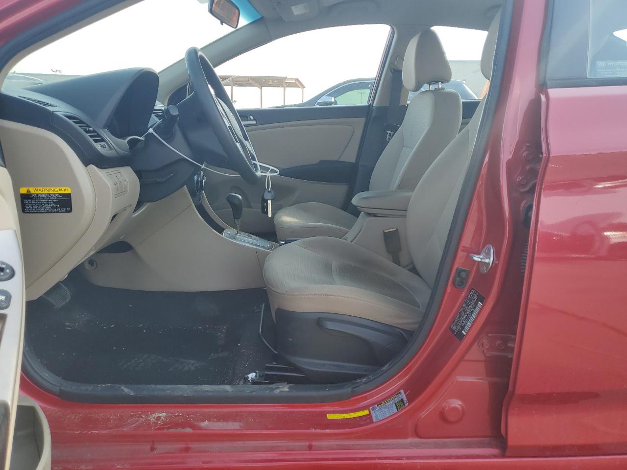 2015 Hyundai Accent VIN KMHCT4AE1FU938978 Copart auction photo, front end damage thumbnail 7