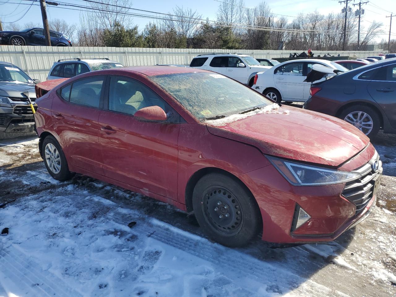 2019 Hyundai Elantra VIN KMHD74LF5KU806735 Copart auction photo, rear end / minor dent/scratches damage thumbnail 4