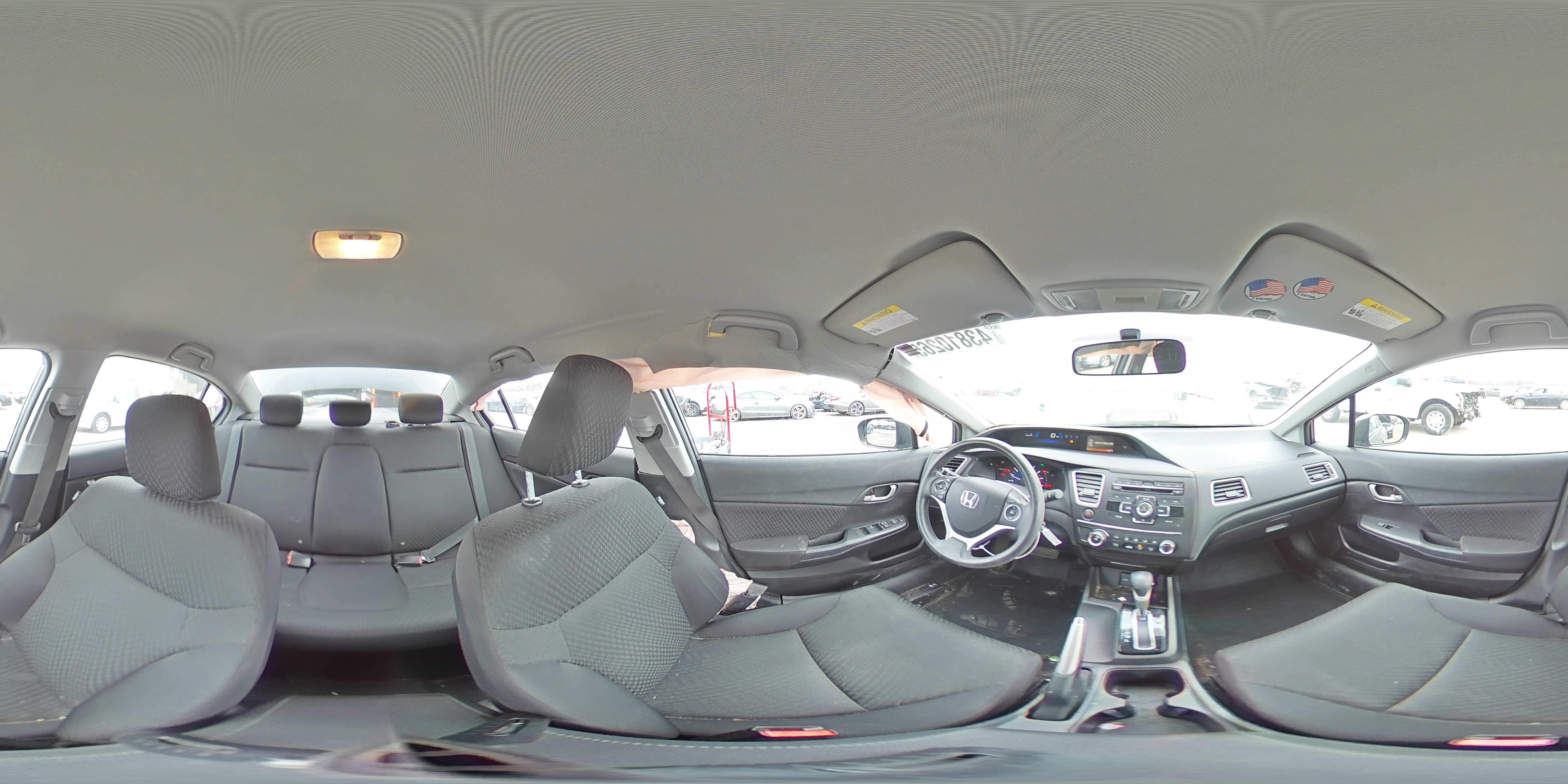 2014 Honda Civic VIN 19XFB2F5XEE256843 Copart auction photo, all over damage thumbnail 12