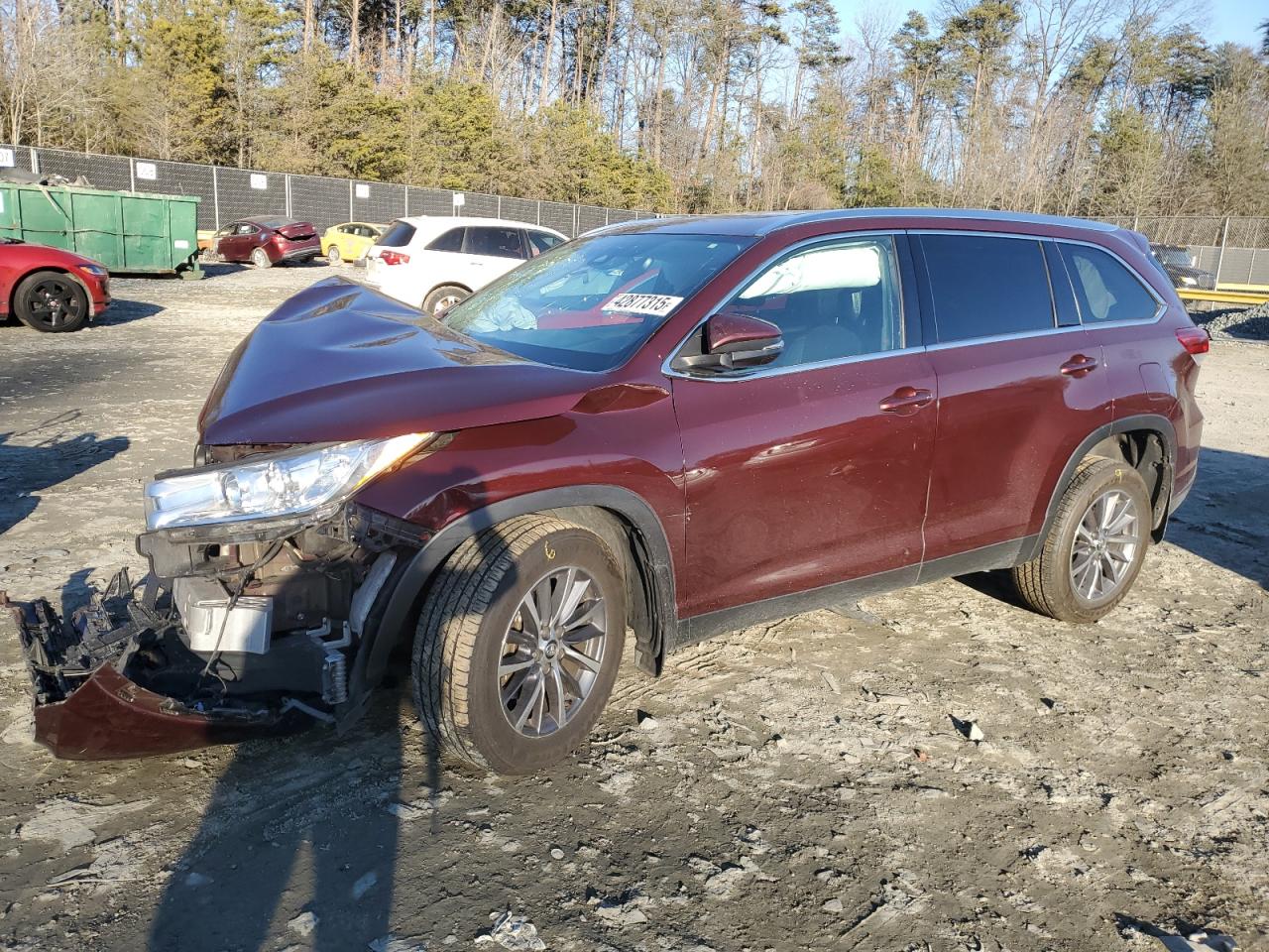 2019 Toyota Highlander VIN 5TDJZRFH1KS741429