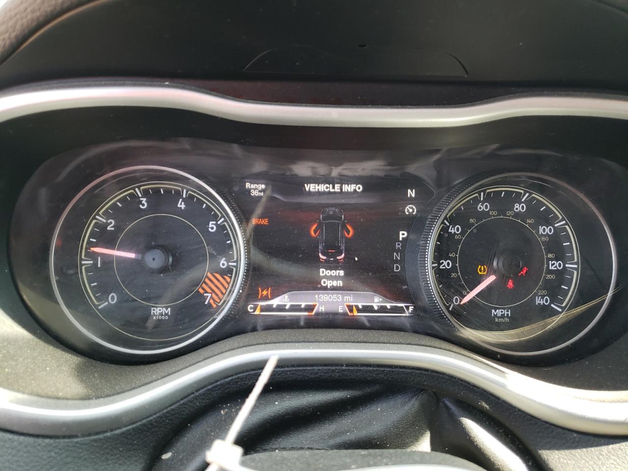 2014 Jeep Grand Cherokee VIN 1C4PJMDB5EW177744 Copart auction photo, side / front end damage thumbnail 9