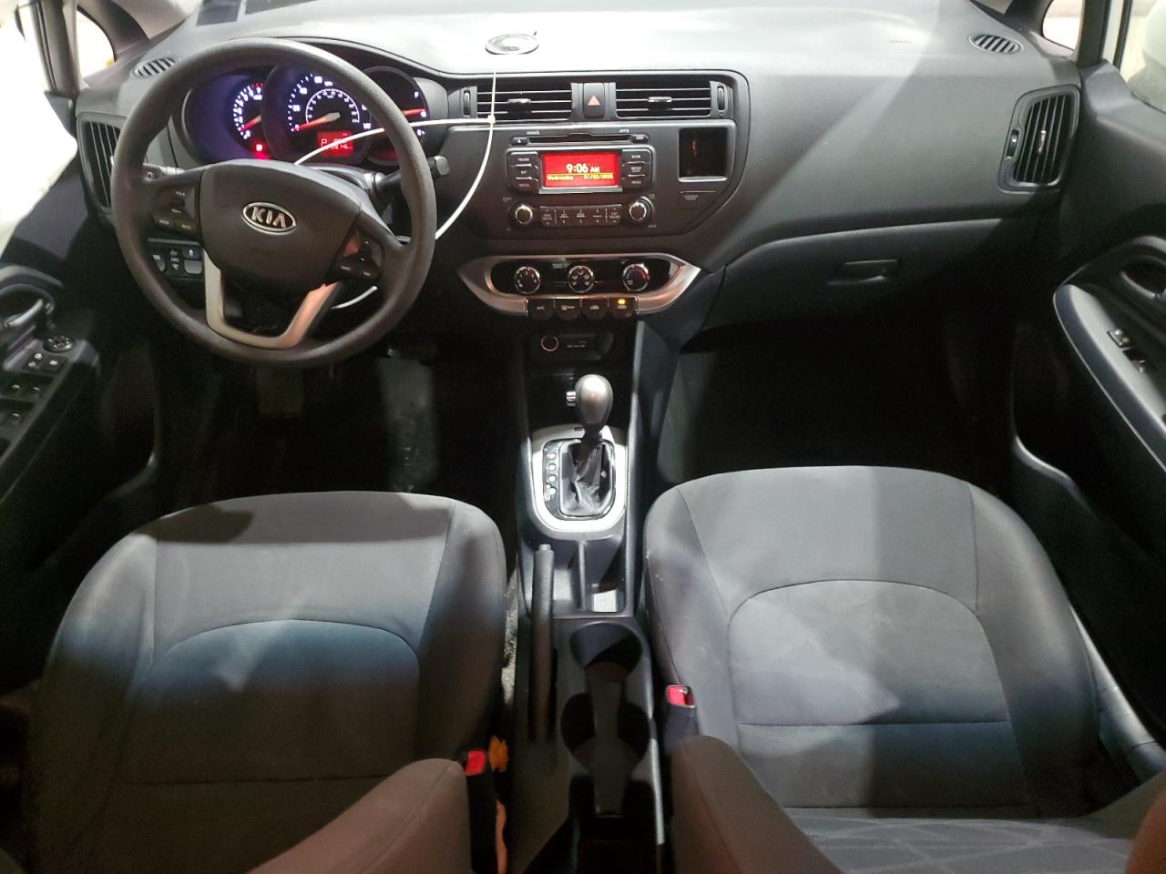 2012 KIA Rio VIN KNADM4A3XC6074319 Copart auction photo, side / rear end damage thumbnail 8