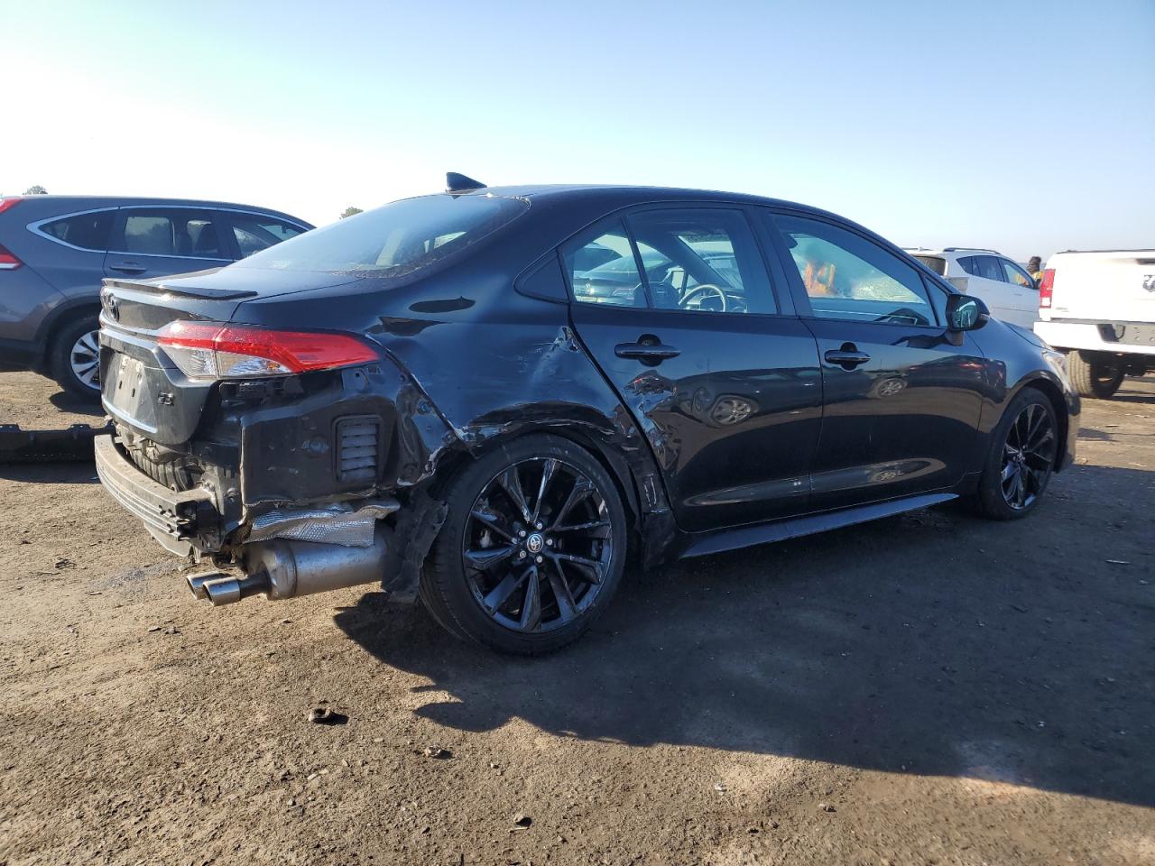 2021 Toyota Corolla VIN 5YFS4MCEXMP074713 Copart auction photo, rear end / side damage thumbnail 3