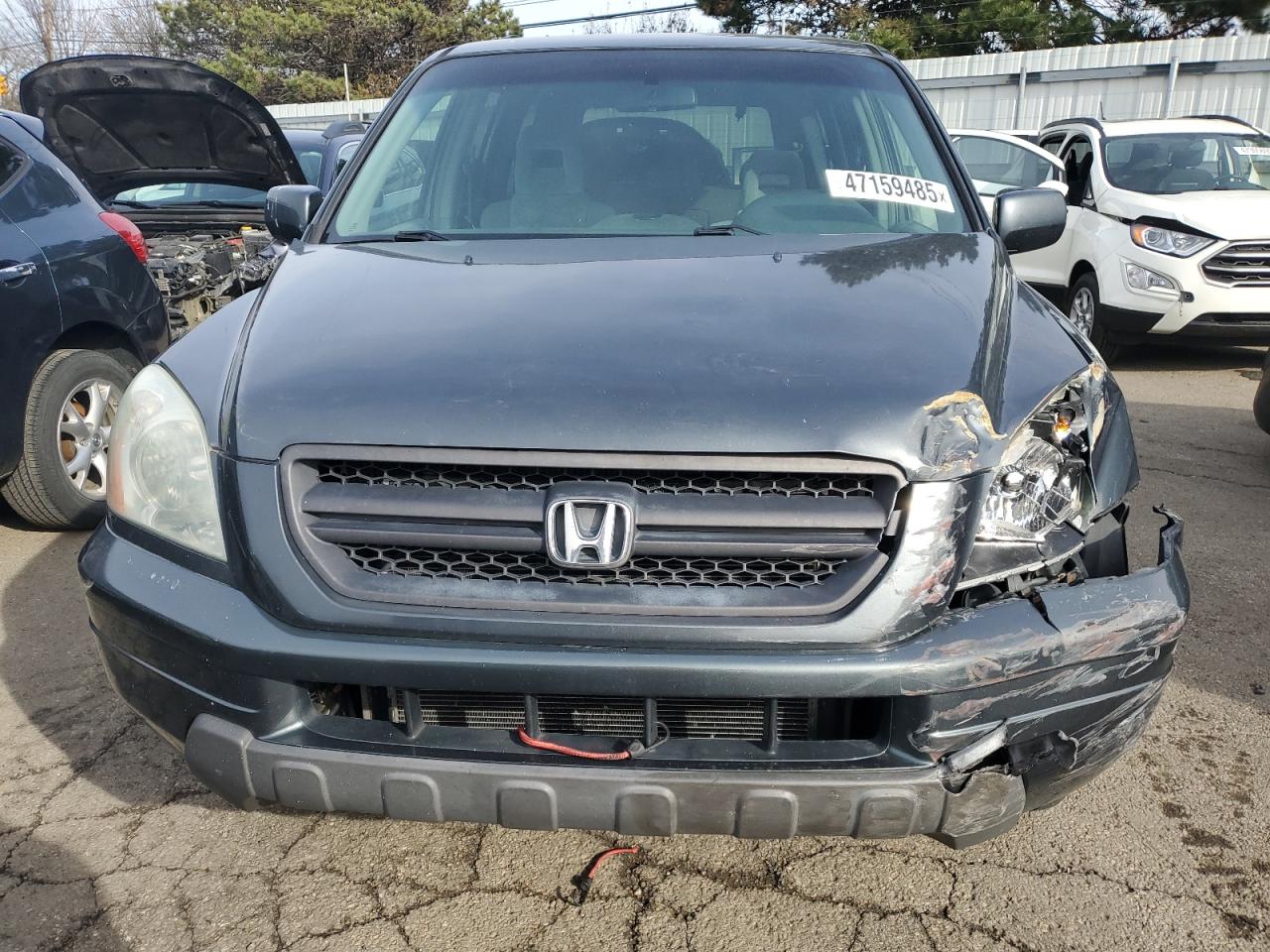 2003 Honda Pilot VIN 2HKYF18473H617837 Copart auction photo, front end damage thumbnail 5