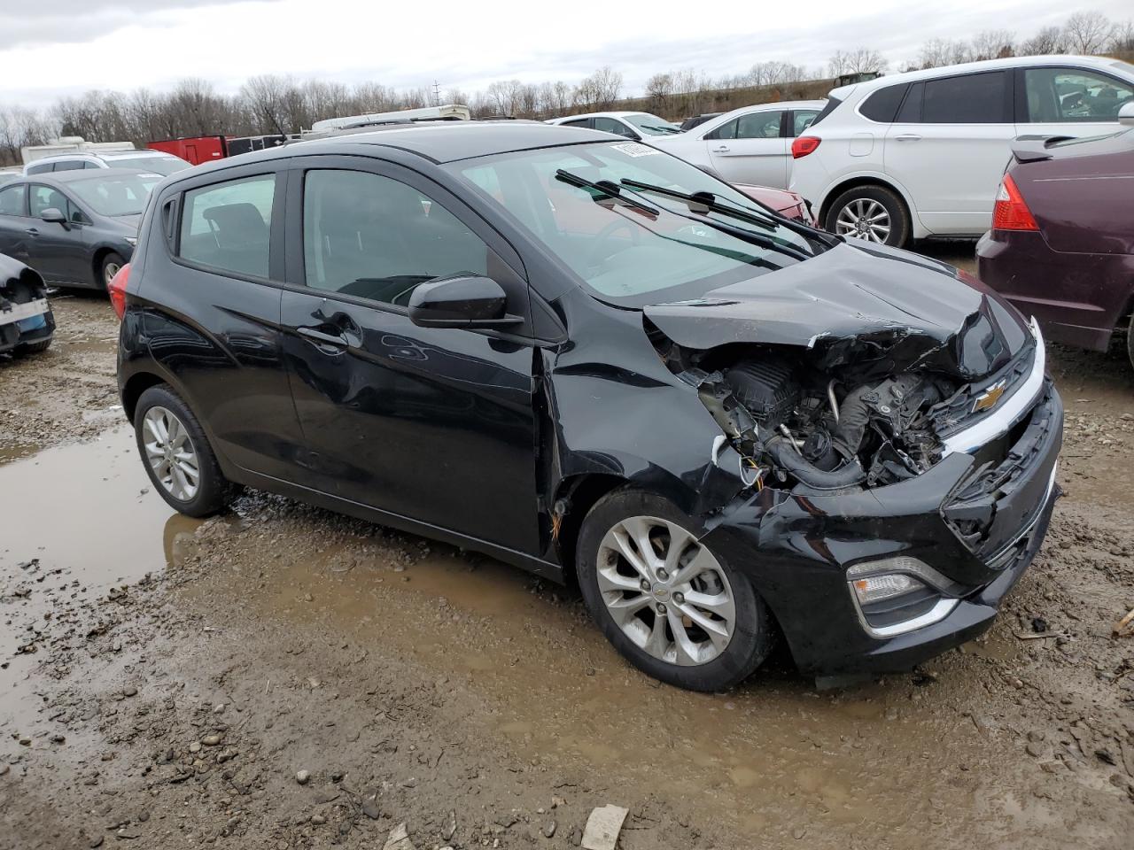 2020 Chevrolet Spark VIN KL8CD6SA4LC447212 Copart auction photo, side / mechanical damage thumbnail 4