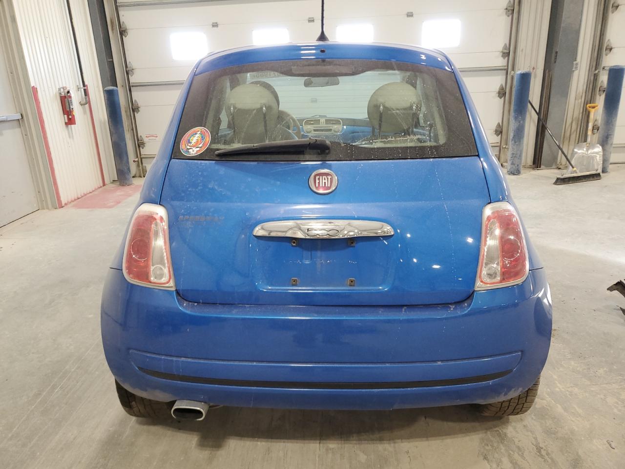 2015 Fiat 500 VIN 3C3CFFAR8FT638458 Copart auction photo, front end / side damage thumbnail 6