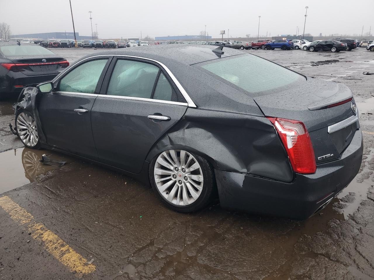 2014 Cadillac CTS VIN 1G6AX5SX2E0195486 Copart auction photo, all over / undercarriage damage thumbnail 2