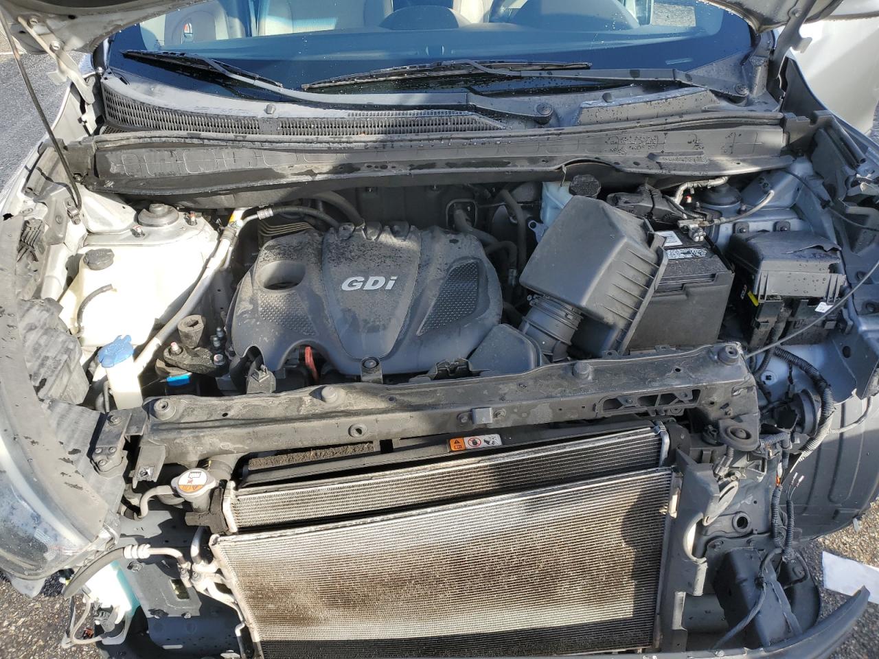 2014 Hyundai Tucson VIN KM8JU3AG5EU827493 Copart auction photo, front end / side damage thumbnail 11