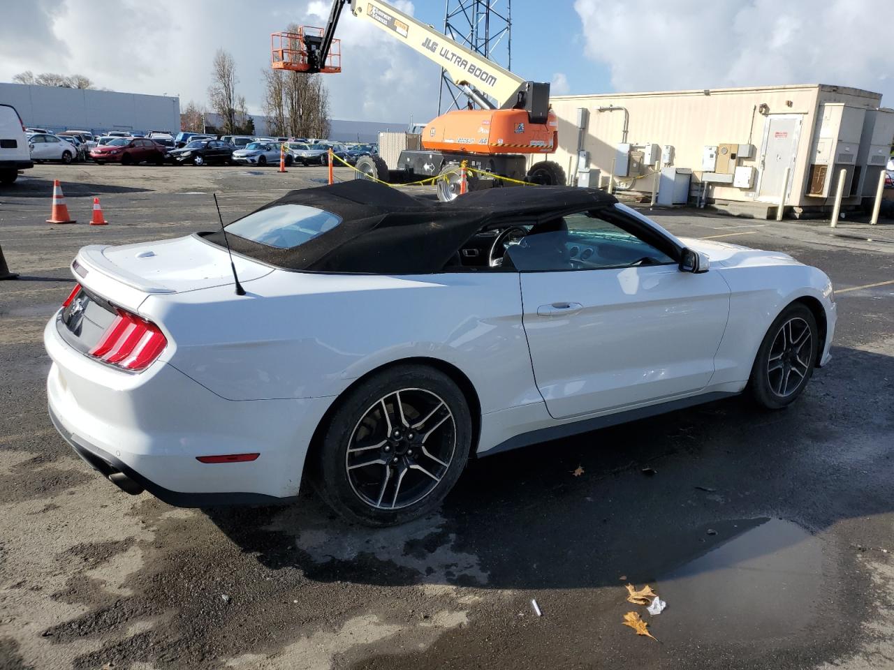 2022 Ford Mustang VIN 1FATP8UH6N5101342 Copart auction photo, top/roof damage thumbnail 3