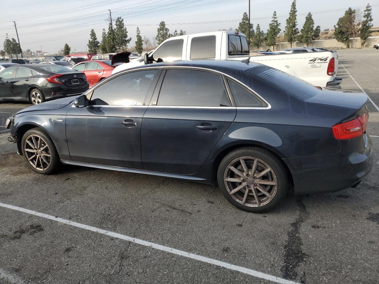 2014 Audi A4 VIN WAUFFAFL8EN013859 Copart auction photo, front end damage thumbnail 2