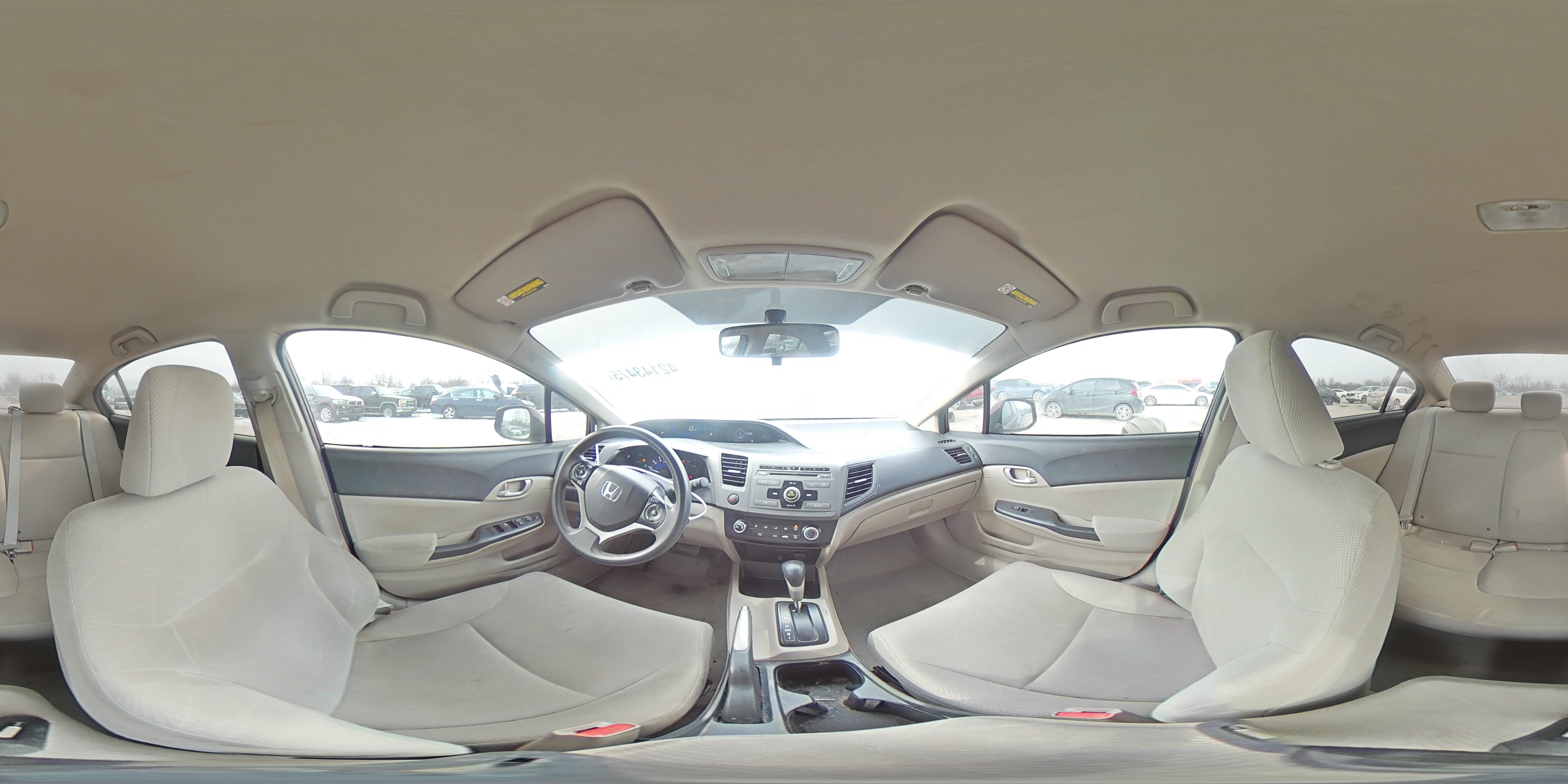 2012 Honda Civic VIN 19XFB2F57CE099303 Copart auction photo, front end damage thumbnail 13
