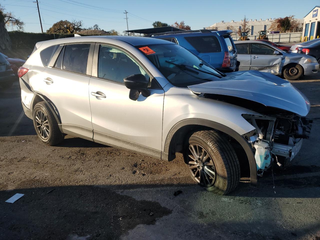 2016 Mazda CX-5 VIN JM3KE2CY6G0788727 Copart auction photo, all over damage thumbnail 4