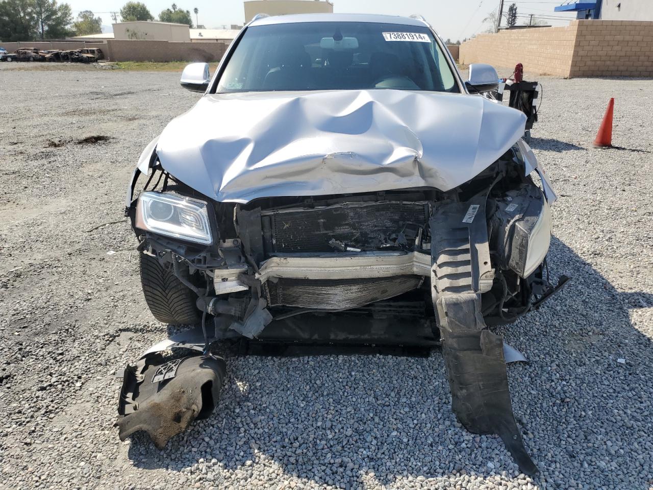 2016 Audi Q5 VIN WA1L2AFP7GA049261 Copart auction photo, front end damage thumbnail 5