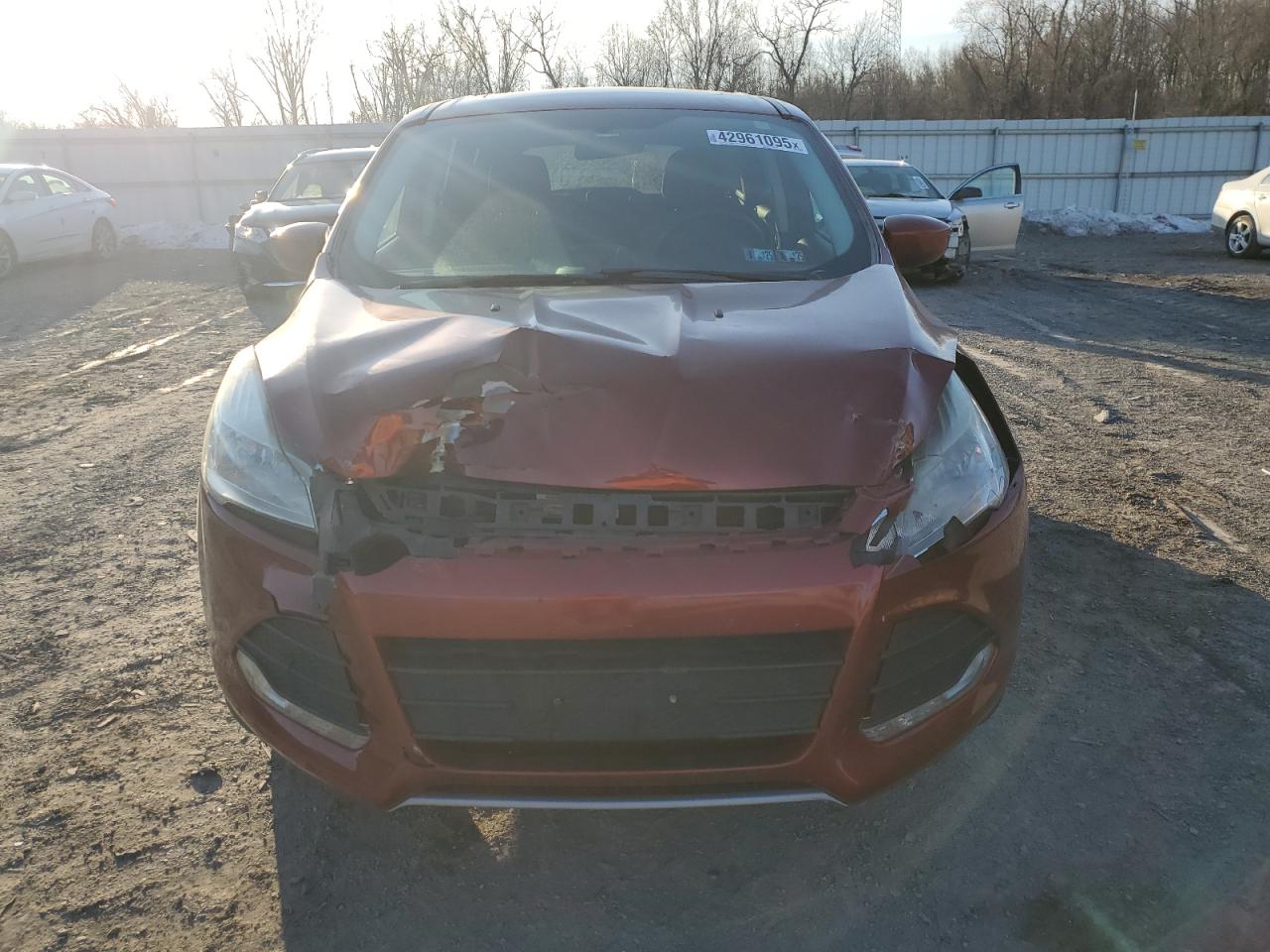 2015 Ford Escape VIN 1FMCU9G93FUB64799 Copart auction photo, front end damage thumbnail 5