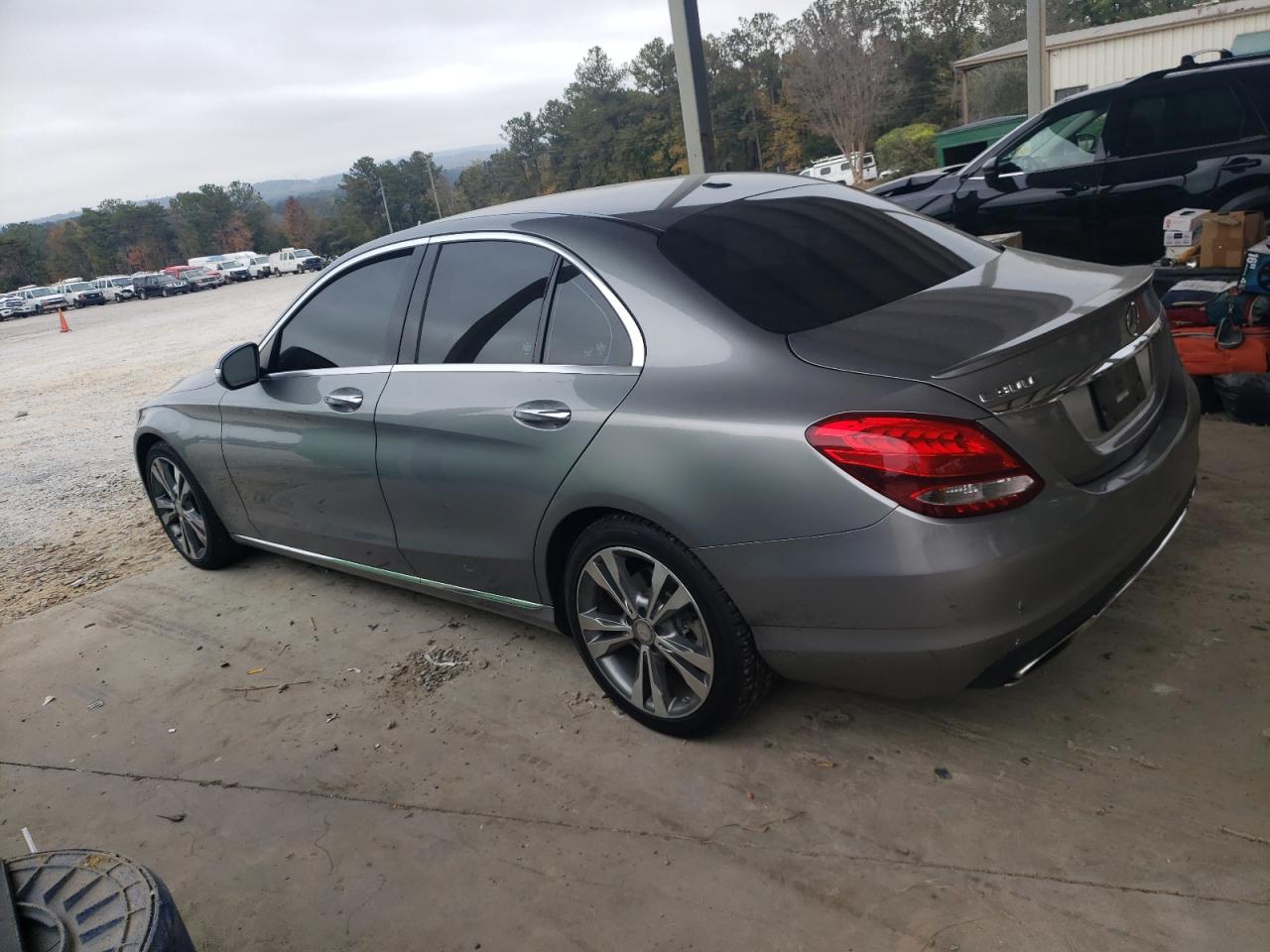 2015 Mercedes-Benz C-klasse VIN 55SWF4JB4FU065376 Copart auction photo, rear end damage thumbnail 2