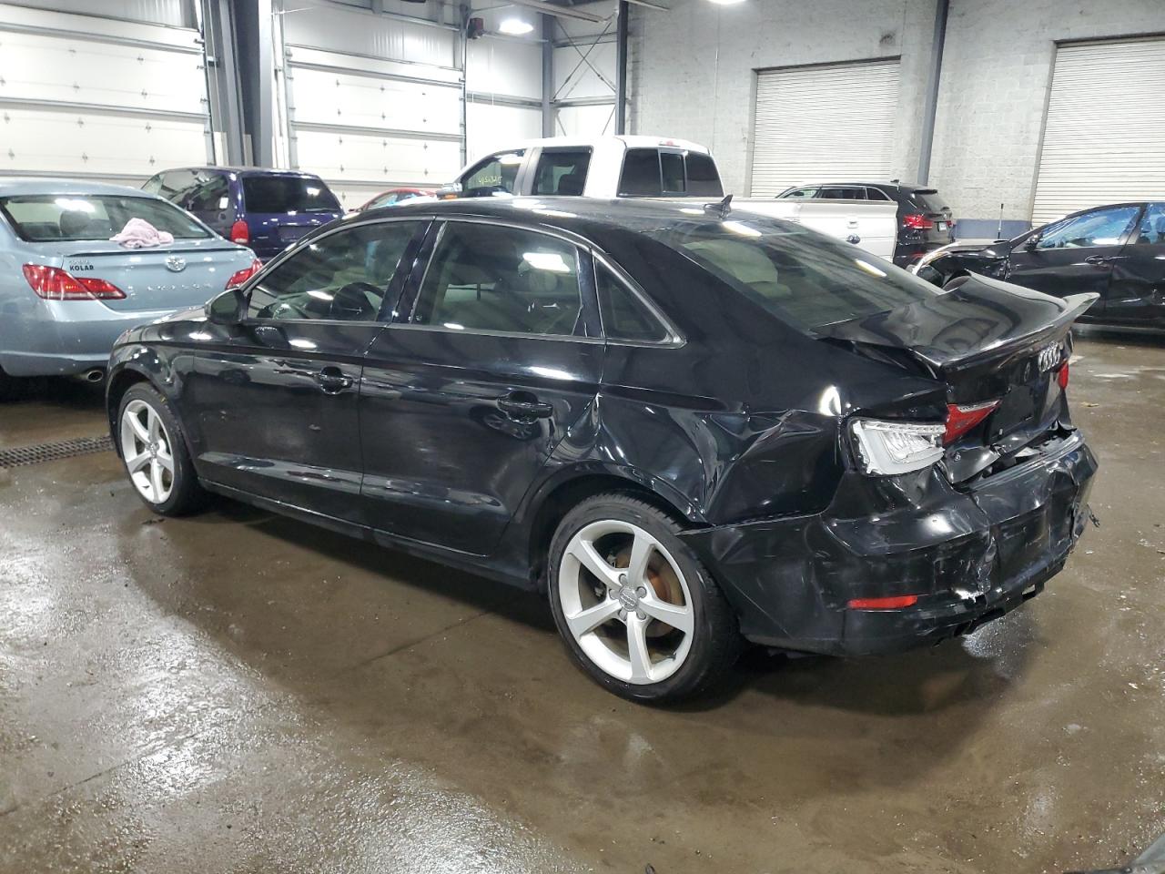 2015 Audi A3 VIN WAUACGFF9F1062447 Copart auction photo, rear end damage thumbnail 2